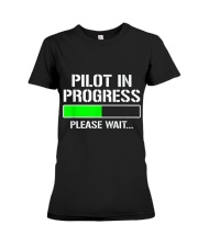 PILOT IN PROGRESS T SHIRT FUNNY FLIGHT SCHOOL STUD Premium Fit Ladies Tee thumbnail