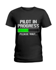 PILOT IN PROGRESS T SHIRT FUNNY FLIGHT SCHOOL STUD Ladies T-Shirt thumbnail