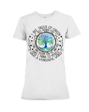 WHAT A WONDERFUL WORLD Premium Fit Ladies Tee tile