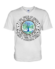 WHAT A WONDERFUL WORLD V-Neck T-Shirt tile