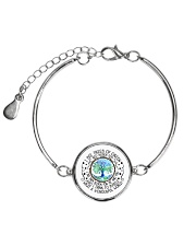 WHAT A WONDERFUL WORLD Metallic Circle Bracelet tile