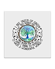 WHAT A WONDERFUL WORLD Square Coaster tile