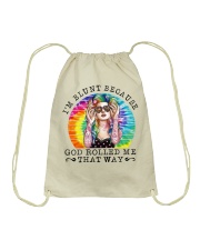 I Am Blunt Because God Rolled Me That Way Drawstring Bag tile