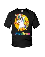 SOFTBALL UNICORN DABBING Youth T-Shirt thumbnail