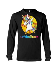 SOFTBALL UNICORN DABBING Long Sleeve Tee thumbnail