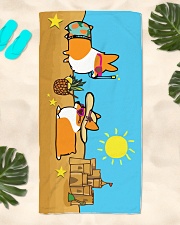Corgi Beach Towel Beach Towel aos-towelbeach-vertical-front-lifestyle-2