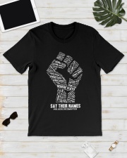 Say Their Names - Black Lives Matter Shirt Classic T-Shirt lifestyle-mens-crewneck-front-17