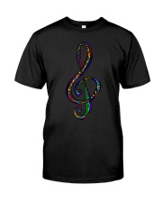 Funky Treble G Clef colorful for musi Premium Fit Mens Tee thumbnail