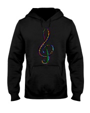 Funky Treble G Clef colorful for musi Hooded Sweatshirt thumbnail