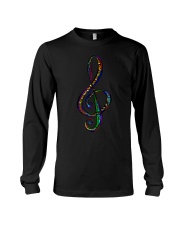 Funky Treble G Clef colorful for musi Long Sleeve Tee thumbnail