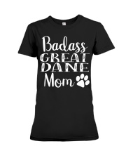 BadAss Great Dane mom Funny Dog Hood Premium Fit Ladies Tee thumbnail