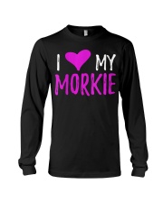Womens I Love My Morkie T-Shirt Funny Mal Long Sleeve Tee thumbnail