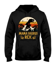 Funny Mamasaurus Rex I Three Kids Mom Hooded Sweatshirt thumbnail