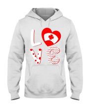 Medical Nurse Valentine Day Shirt Love Hooded Sweatshirt front