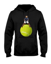 Bear On Tennis Ball Mens - by Behrbone Hooded Sweatshirt thumbnail