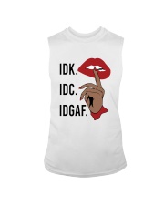 IDK IDC IDGAF Sleeveless Tee tile