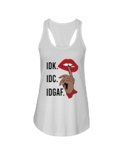IDK IDC IDGAF Ladies Flowy Tank tile