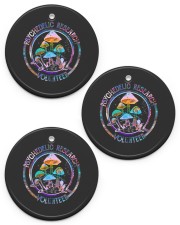 Psychedelic Research Volunteer Mushroom Circle Ornament (Porcelain) tile