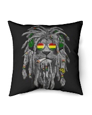 Rastafarian Lion Mens Shirts Beats and Blunts Weed Tee Indoor Pillow tile