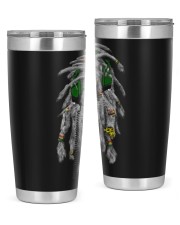 Rastafarian Lion Mens Shirts Beats and Blunts Weed Tee 20oz Tumbler tile