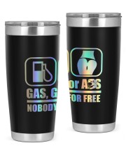 Gas Grass Or A-ss Nobody Rides For Fr-ee 20oz Tumbler tile