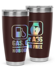 Gas Grass Or A-ss Nobody Rides For Fr-ee 30oz Tumbler tile