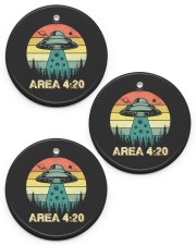 Area 420 Can-nabis Circle Ornament (Porcelain) tile