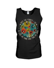 Into the forest i go to lose my mind and find my soul Unisex Tank tile