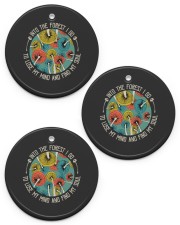 Into the forest i go to lose my mind and find my soul Circle Ornament (Porcelain) tile