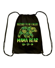 Blessed to be called mama bear Drawstring Bag tile
