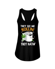 They See me Rollin They Hatin Ladies Flowy Tank tile