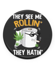 They See me Rollin They Hatin Circle Ornament (Porcelain) tile