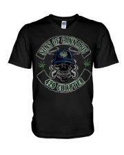 Sons Of Ca-nnabis 420 Chapter V-Neck T-Shirt tile