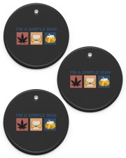 I'm A Simple Man Circle Ornament (Porcelain) tile