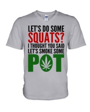 Let's Do Some Squats V-Neck T-Shirt tile