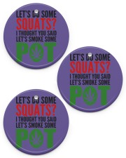 Let's Do Some Squats Circle Ornament (Porcelain) tile