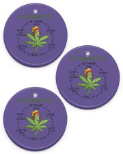 The Can-nabis Cycle Circle Ornament (Porcelain) tile