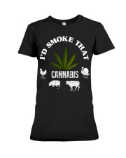 I'D SMOKE THAT CAN-NABIS Premium Fit Ladies Tee tile