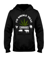I'D SMOKE THAT CAN-NABIS Hooded Sweatshirt front