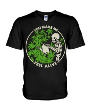You make me feel alive V-Neck T-Shirt tile