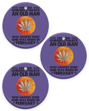 February Circle Ornament (Porcelain) tile