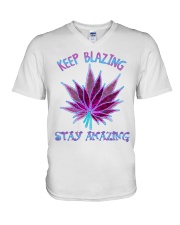 KEEP BLAZING STAY AMAZING V-Neck T-Shirt tile