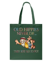 Old Hippie Never Die Tote Bag tile