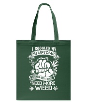 I Googled My Symtoms Turned Out I Just Need More Weed Tote Bag tile