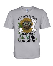 I'm a Happy Go Lucky V-Neck T-Shirt tile