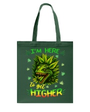 I'm here to get higher Tote Bag tile