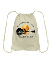 You Learn To Live Again Drawstring Bag tile
