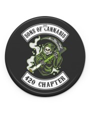 BACK-SONS OF CANNABIS 420 CHAPTER Circle Ornament (Porcelain) tile