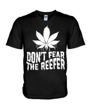 Don't Fear The Reefer V-Neck T-Shirt tile