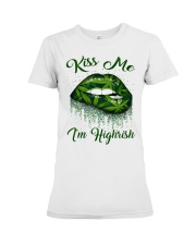 Kiss Me I'm Highrish Premium Fit Ladies Tee tile
